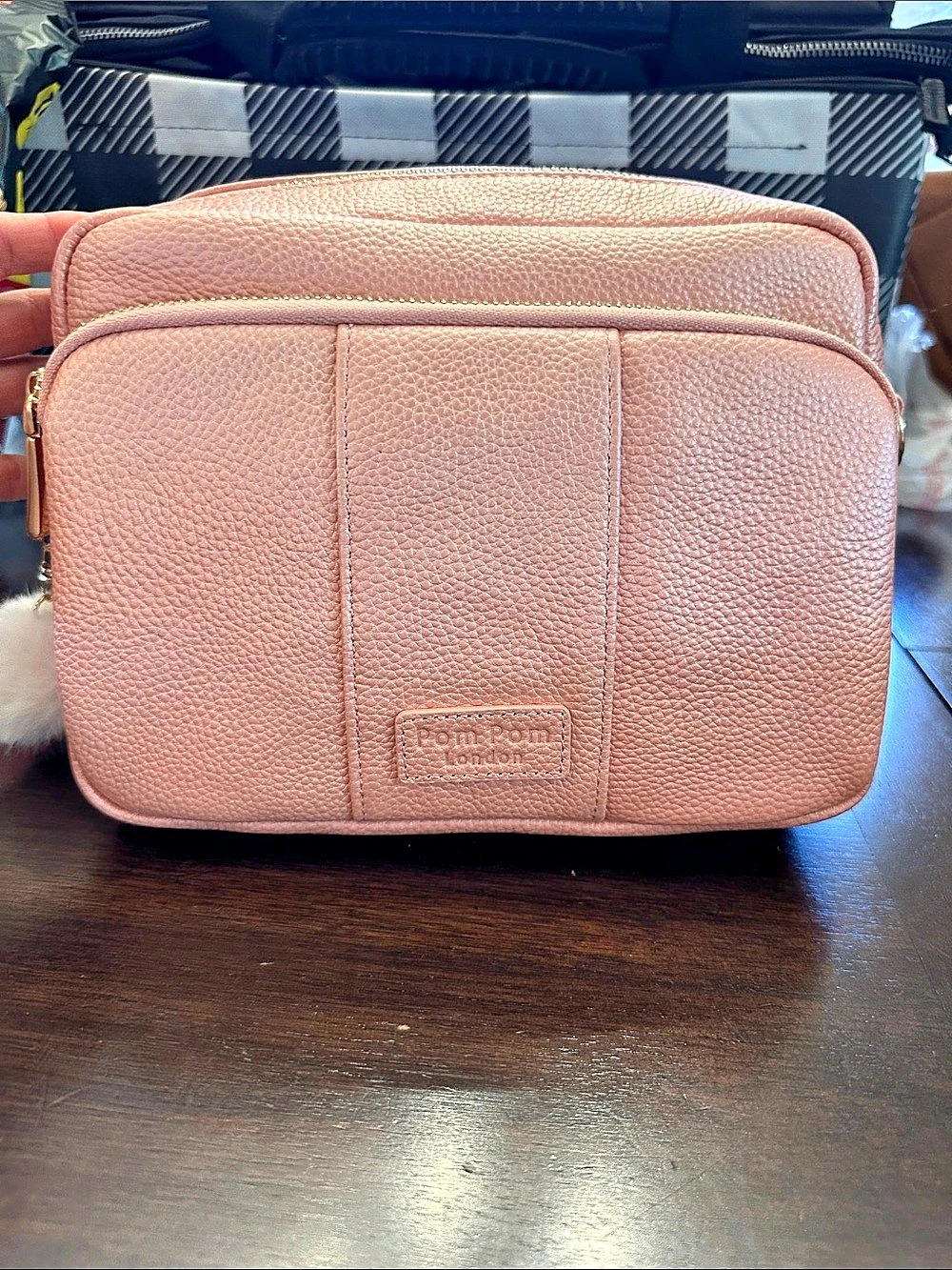 Pom London Original Crossbody Bag Pink NWT